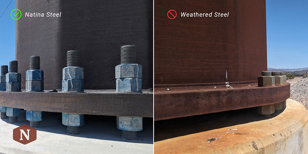 Photo of Stained Galvanized Steel Portfolio